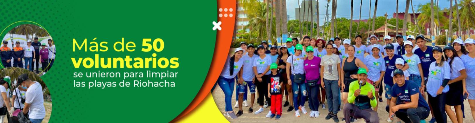 Más de 50 voluntarios se unieron para limpiar las playas de Riohacha