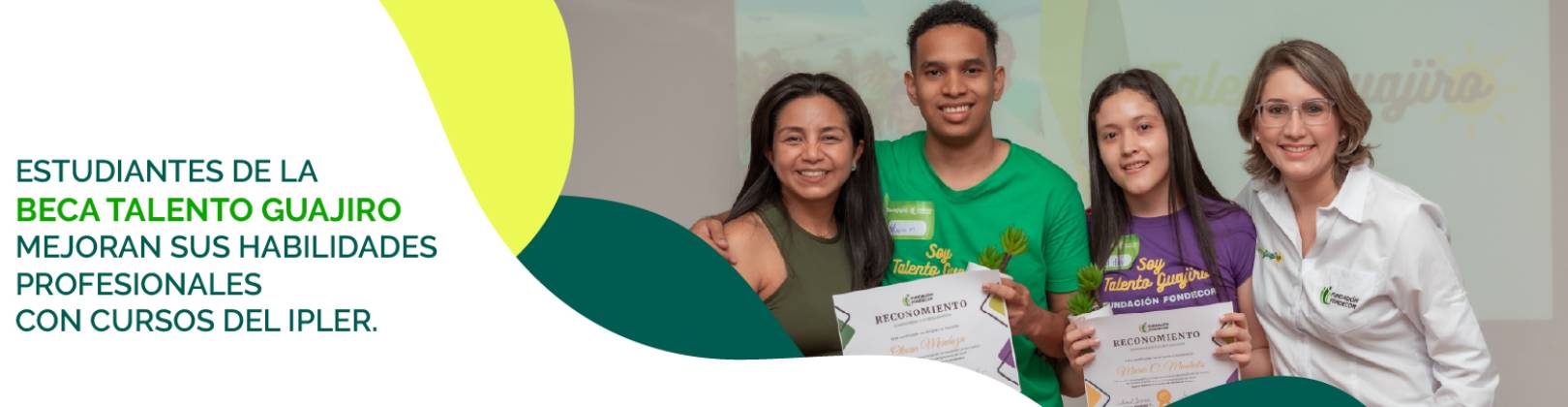 Estudiantes de la Beca Talento Guajiro mejoran sus habilidades profesionales con cursos del IPLER.